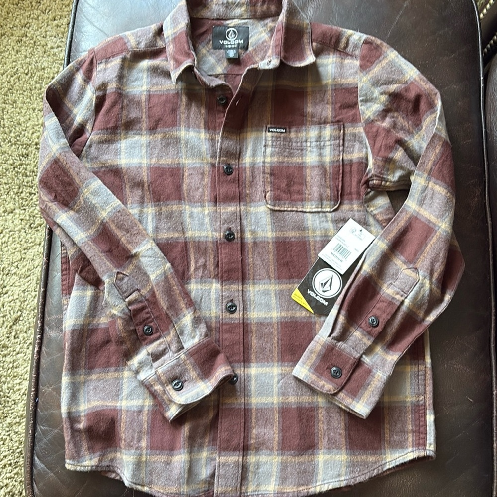 Volcom flannel new with tags!